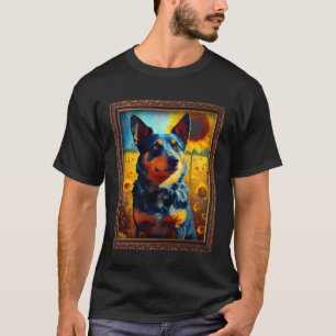 Camiseta Lancashire Heeler Pintando Flor De Girasol Mamá Wo
