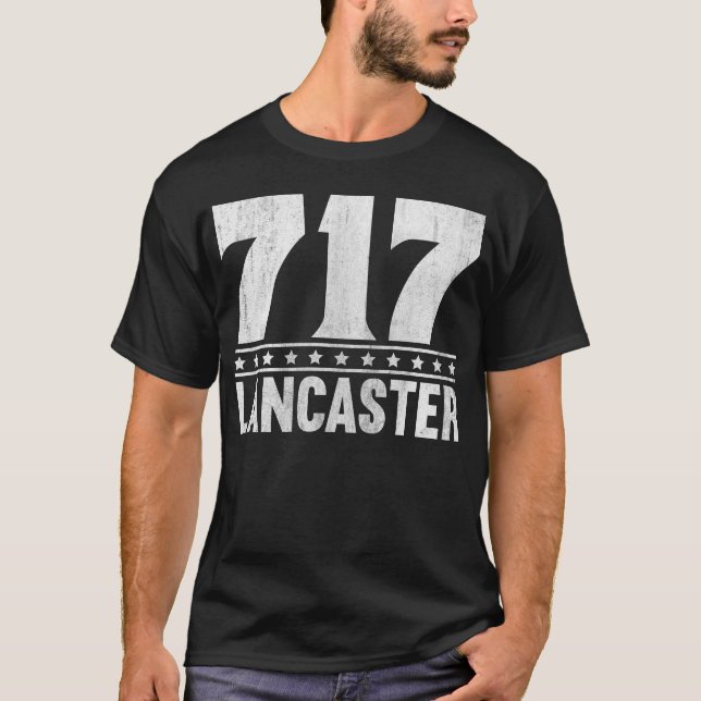 Camiseta Lancaster Pensilvania Código de Área 717 (Anverso)