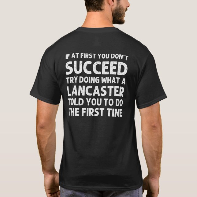 Camiseta Lancaster Surname Family Tree Birday Reunion Ide (Reverso)