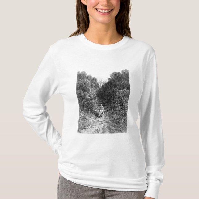 Camiseta Lancelot se acerca al castillo en Astolat (Anverso)