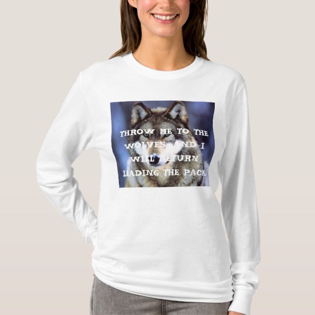 CAMISETA LÁNCEME A LOS LOBOS (Anverso)