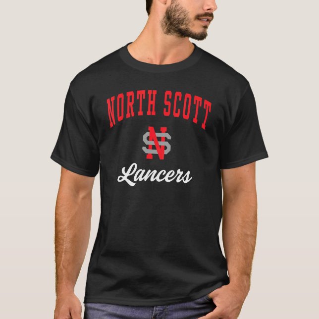 Camiseta Lancers de la escuela secundaria North Scott (Anverso)