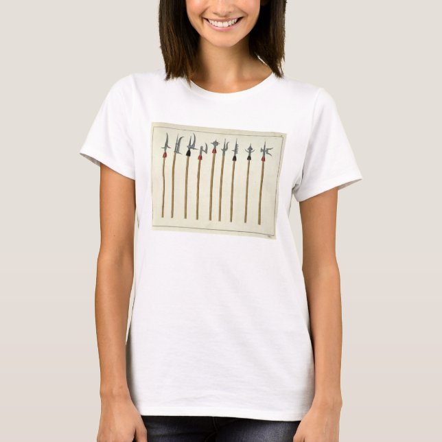 Camiseta Lances, spears, halberds and partisanes, plate fro (Anverso)