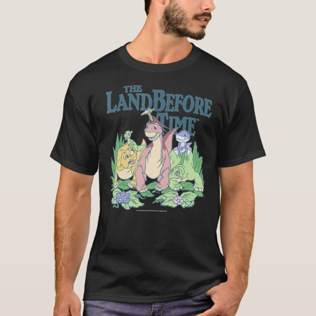 Camiseta Land Before Time Pastel Dinosaur Friends  Classic  (Anverso)