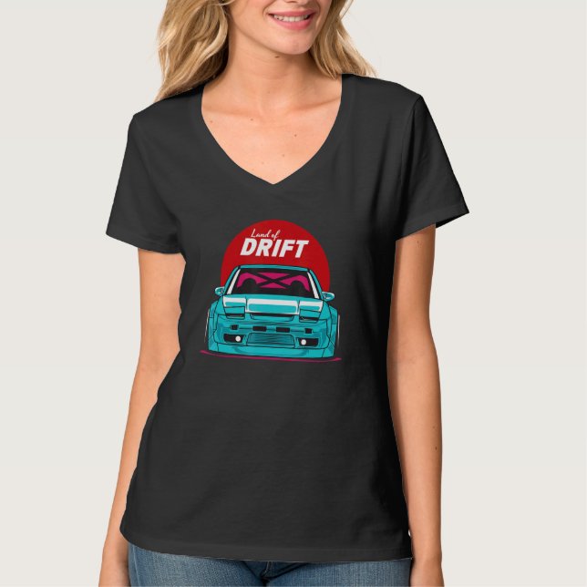 Camiseta Land of Drift Japan Car Tuning (Anverso)