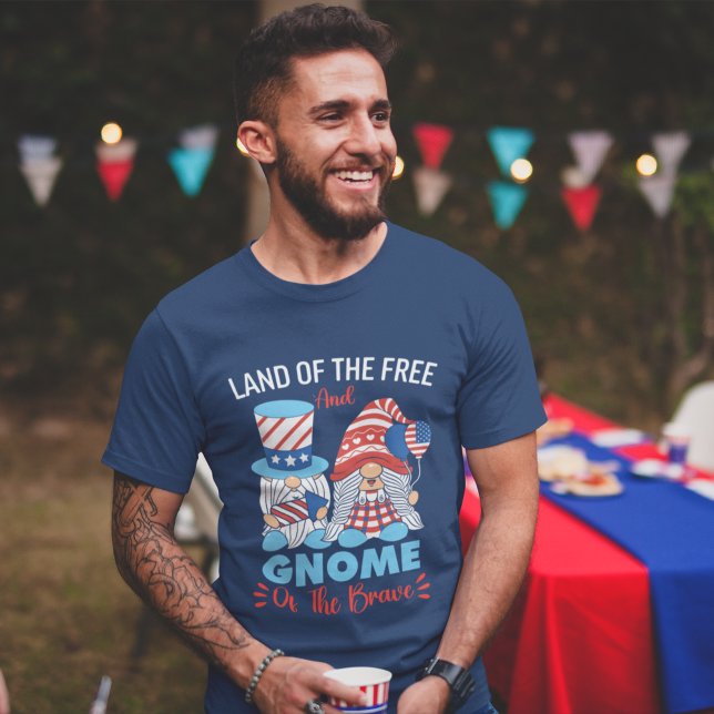 Camiseta Land of the Free and Gnome of the Brave (Subido por el creador)