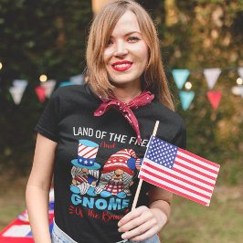 Camiseta Land of the Free and Gnome of the Brave
