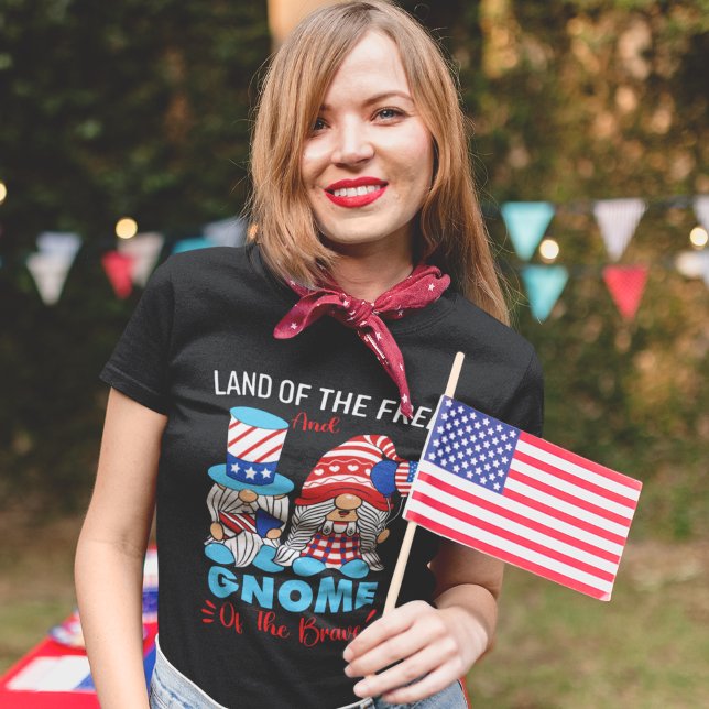 Camiseta Land of the Free and Gnome of the Brave (Subido por el creador)