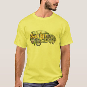 Camiseta Land Range Rover Car Classic Vintage Senderismo Pa