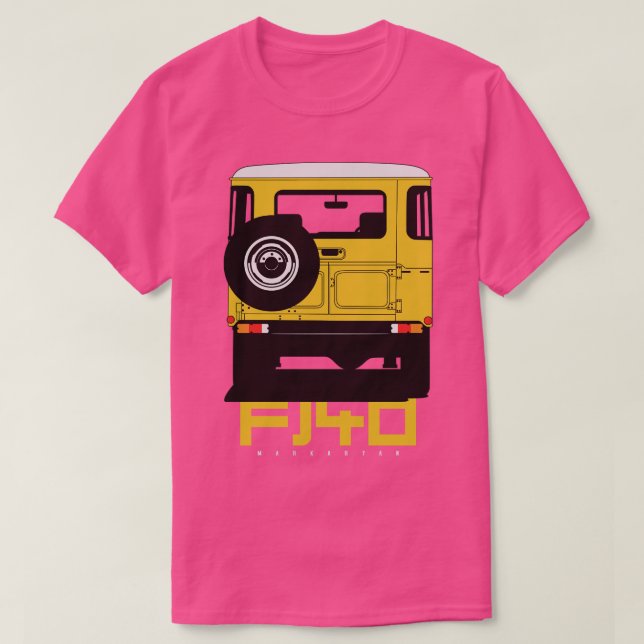 Camiseta Landcruiser fj40 amarillo (Diseño del anverso)