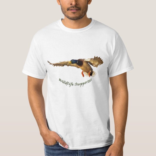 Camiseta Landing Male Mallard Duck Wildlife T-Shirt (Anverso)
