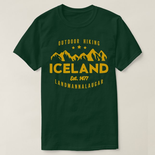 Camiseta LANDMANNALAUGAR Est. (Diseño del anverso)