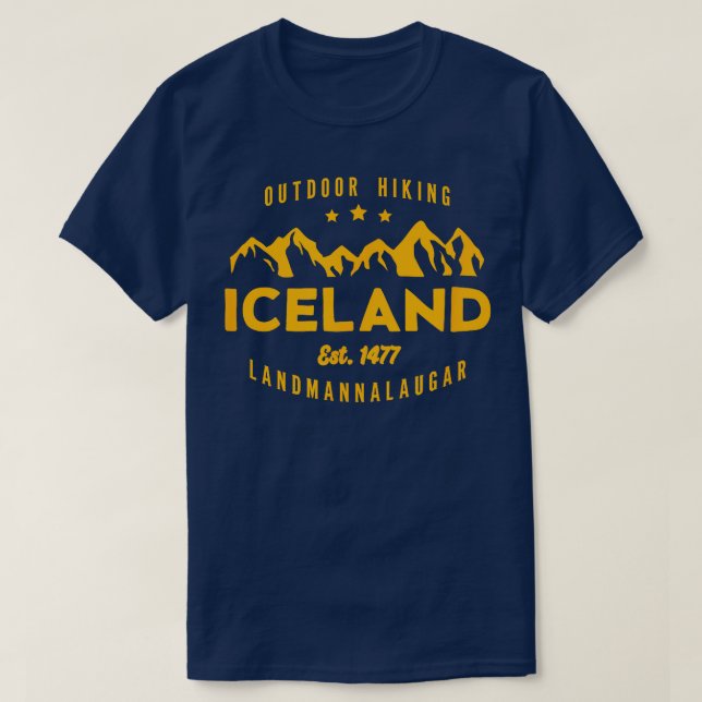 Camiseta LANDMANNALAUGAR Est. (Diseño del anverso)