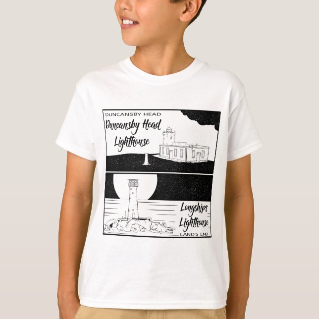 Camiseta Land's End John o' grava faros (Anverso)