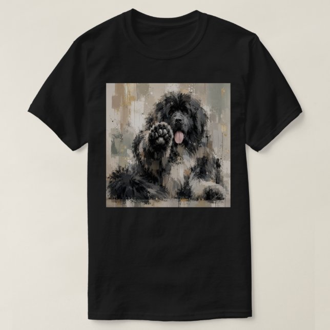 Camiseta Landseer abstracto (Diseño del anverso)