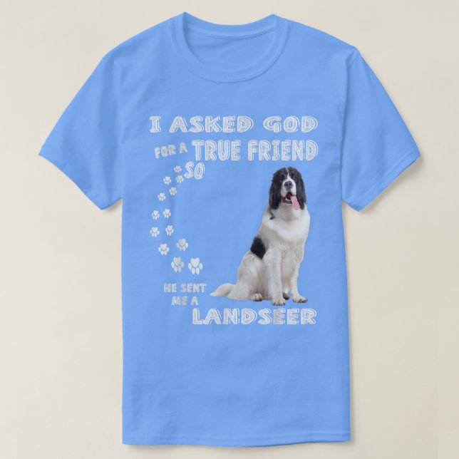 Camiseta Landseer Newfoundland Saying Mom Dad Print, Newfie (Diseño del anverso)