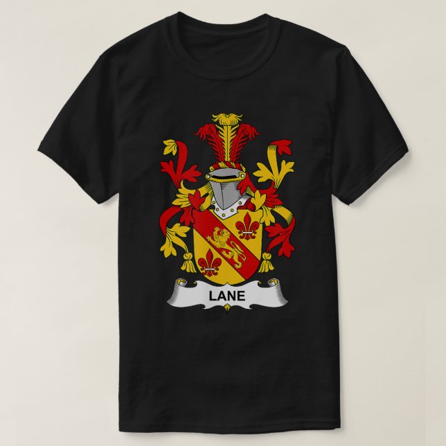 Camiseta Lane Coat of Arms  Family Crest  (Diseño del anverso)