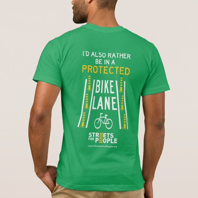 Camiseta Lane de bicicletas protegida (Reverso)