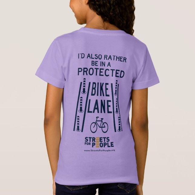 Camiseta Lane de bicicletas protegida (Reverso)