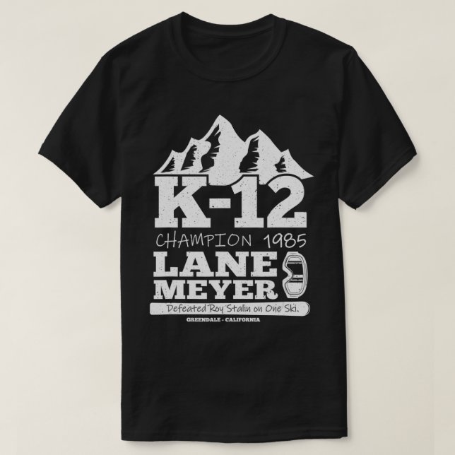 CAMISETA LANE MEYER K12 CHAMPION T SKI SPORT GIFT (Diseño del anverso)