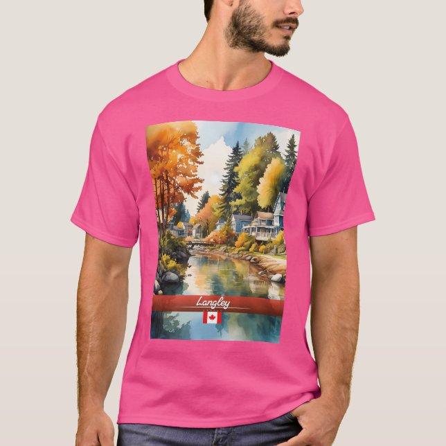 Camiseta Langley Canada Travel (Anverso)