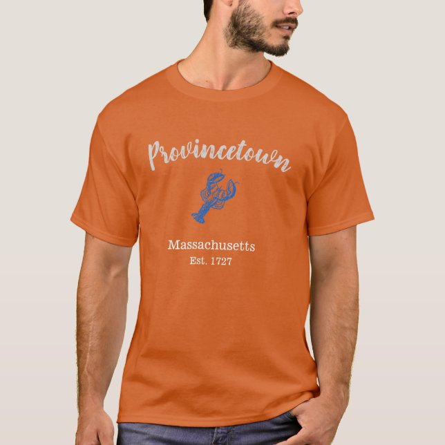 Camiseta Langosta azul de Provincetown Massachusetts, (Anverso)