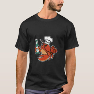 Camiseta Langosta bebedora de cerveza Vacaciones de cerveza