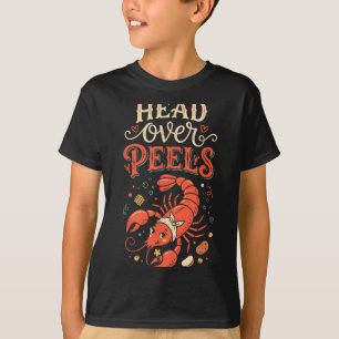 Camiseta Langosta cabeza sobre peladuras broma humor divert