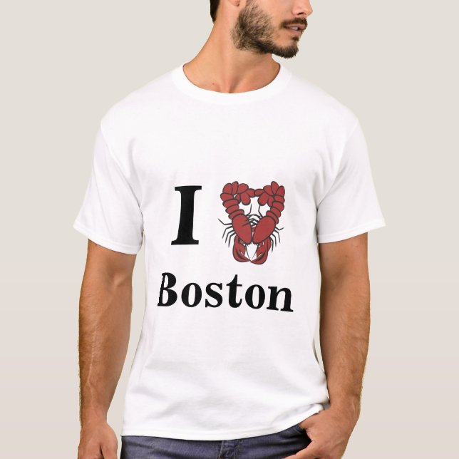 Camiseta Langosta de la diversión de Boston del amor del (Anverso)