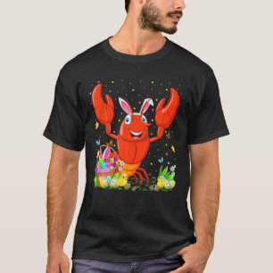 Camiseta Langosta de Pascua Fish Bunny Egg Hung Lobster Eas