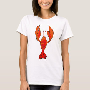 Camiseta Langosta o langosta en rojo