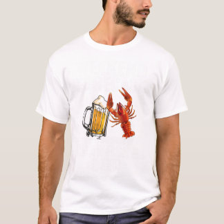 Camiseta langosta orecast y langosta de cerveza