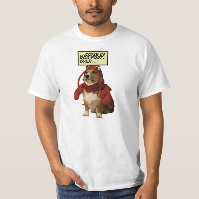 Camiseta Langosta roja del fuerte del perro (Anverso)