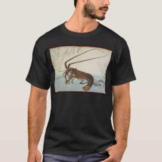 Camiseta Langosta y camarones de la hoja de Ando Hiroshige