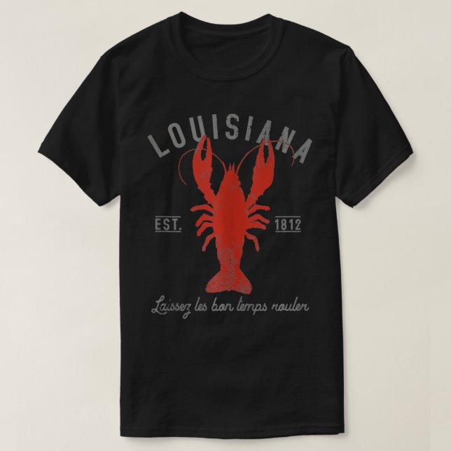 Camiseta Langostinos hierven Laissez Les Bon Temps Rouler (Diseño del anverso)