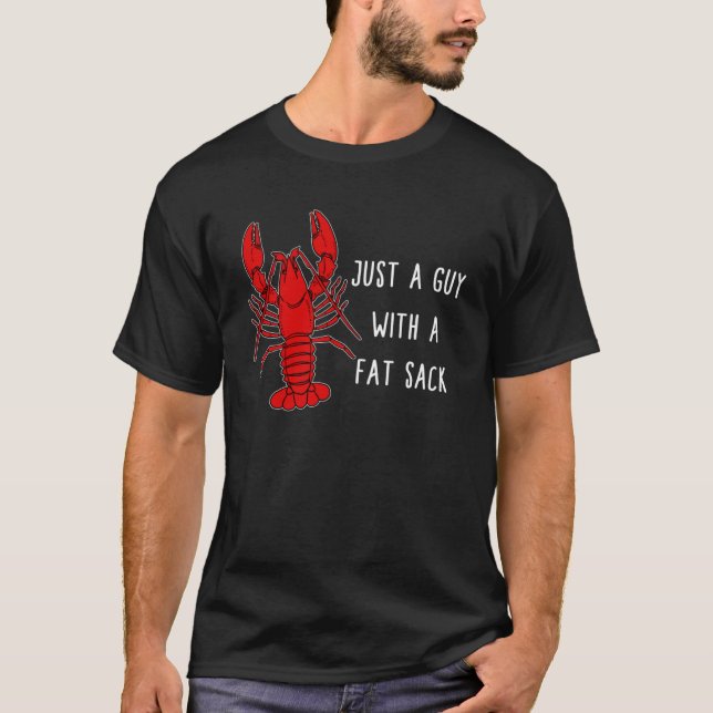 Camiseta Langostinos Sólo Un Tipo Grasa Con Un Chaquetón De (Anverso)