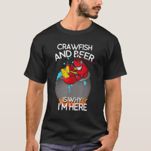 Camiseta Langostinos y cerveza es por qué estoy aquí para l