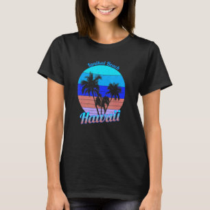 Camiseta Lanikai Beach Hawaii Retro Tropical Palm Trees Vac