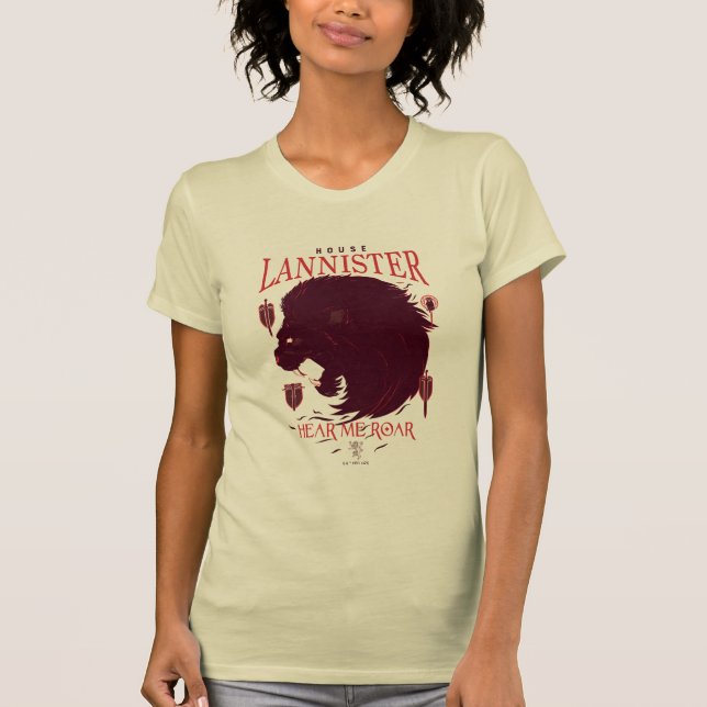 Camiseta Lannister de la Casa - Escúchame Roar (Anverso)