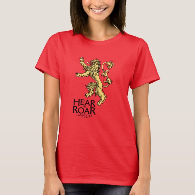 Camiseta Lannister Sigil - Escúchame Roar (Anverso)
