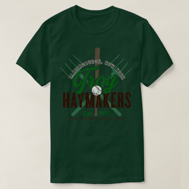 Camiseta Lansingburgh Troy Haymakers (Diseño del anverso)