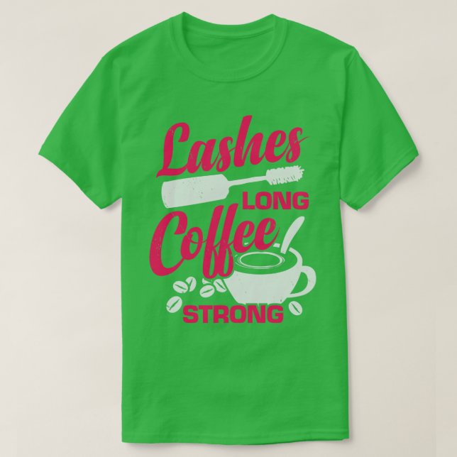 Camiseta Lanza café largo fuerte regalo de artista de maqui (Diseño del anverso)