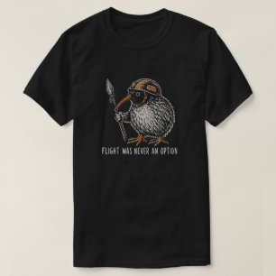 Camiseta Lanza Táctica de Kiwi Divertida Vintage