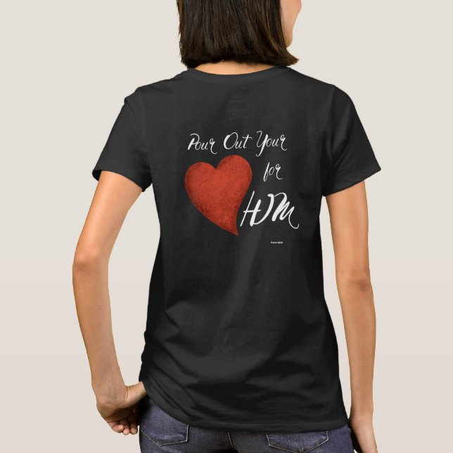 Camiseta Lanza tu corazón por él (Reverso)