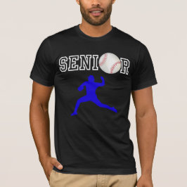 Camiseta Lanzador de béisbol senior silueta azul