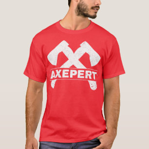 Camiseta Lanzador de Hacha Divertido Leñador Experto