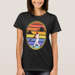 Camiseta Lanzador y receptor de béisbol retro, jonrón de bé