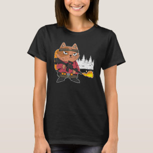 Camiseta Lanzallamas Gato Caliente Quemadura