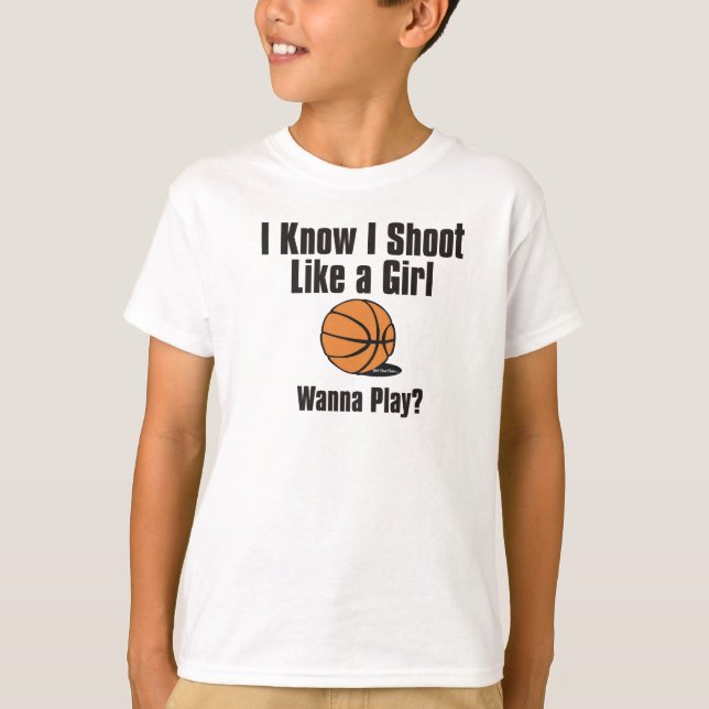 Camiseta Lanzamiento como un chica - baloncesto (Anverso)
