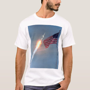 Camiseta Lanzamiento de Apolo 11, con la bandera, NASA